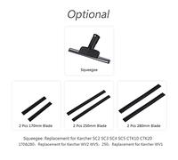 Replacement Window Cleaning Blades for Window Vac 2 Pcs 280mm Squeegee Rubber Accessory Refill Replacement for Karcher WV2 WV5 (2 Pcs 280mm Blade)