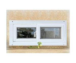 Replacement Window with Screen and Tempered Glass, Aluminum Alloy Sliding Window for Chicken Coop and Playhouse