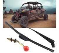 Replacement Windshield Wiper System for Polaris For RZR 800 900 1000 For XP with Compatibility for Can Am Maverick X3 UTVs 1/2in Drill Required (Arm350MM+wiper350MM)
