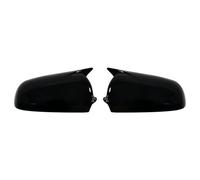 Replacement Wing Mirror Covers For A3 S3 8P 2005-2008 A4 S4 B6 B7 8E 8H, A6 S6 C6 4F Replacement Style Carbon Fiber Mirror Cover Covers Black Side Caps(Bright black)