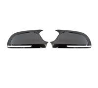 Replacement Wing Mirror Covers For A4 S4 A5 S5 B8 8K, A6 S6 4F C6, A8 S8 D3, Q3 SQ3 2012-2015, A3 8P Black Horn Add On Side Rear View Mirror Cap Cover(Bright black)