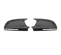 Replacement Wing Mirror Covers For A4 S4 A5 S5 B8 8K, A6 S6 4F C6, A8 S8 D3, Q3 SQ3 2012-2015, A3 8P Black Horn Add On Side Rear View Mirror Cap Cover(Carbon fiber pattern)
