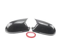 Replacement Wing Mirror Covers For A4 S4 A5 S5 B8 8K, A6 S6 4F C6, A8 S8 D3, Q3 SQ3, A3 8P Carbon Look Black Horn Add On Side Rear View Mirror Cap Cover(Carbon Fiber Look)