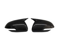 Replacement Wing Mirror Covers For Kia For Rio 2018-2023 WITH Turn Signal Car Rearview Side Mirror Cover Wing Cap Exterior Rear View Accessorie(Carbon Look)