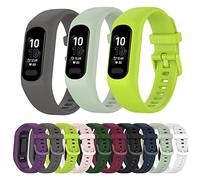 Replacement Wristband Strap for Garmin vivosmart 5 Bracelet Integrated Strap Color Silicone Texture Replacement Wristband (army green)