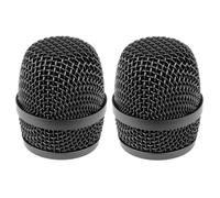 Replacement XSW Microphone Basket Grille for Sennheiser XSW 1-825, XSW 1-835 and XSW 1-865, with Insert windscreen, Black, 2 Pack