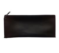 Replacement Zipper Microphone Pouch Bag Case for Shure SM58 Pro XLR Dynamic Microphone with On/Off Switch - Professional Studio & Live Performance Size 4.5"x9.7" Leather, Black