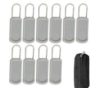 Replacement Zipper Pull, Zipper Repair Kit | Detachable Tabs with - for Backpack Pulls, 10 Pieces Replacement Zip Sliders for Jeans Bags, Vali Clothes