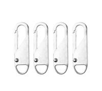 Replacement Zipper Pulls, Multicolor Detachable Metal Zipper Pulls 40PCS for DIY Sewing Clothes Accessories(Silver)