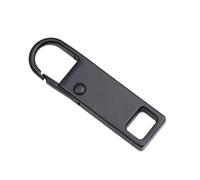 Replacement Zipper Pulls, Zipper Pulls Slider 30pcs Metal Removable Universal for Bags Multicolor(Black)