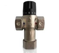 Replacements 1" DN25 Solar Energy Shower Mixer Thermostatic Valve Automatic Mixing Brass Valve