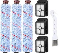 Replacements Compatible with Bissell CrossWave, 3 Multi-Surface Brush Roll 1868 + 3 Vacuum Filter 1866 Vacuum Filter, Compare to Part 1608683, 160-8683, 1608684
