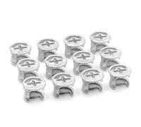 ReplacementScrews Eccentric Cam Locks Compatible with IKEA 103114 (Kullen, Alex, MICKE) Case with Flange - 12mm x 10mm - Zinc Alloy (Pack of 12)