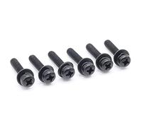 ReplacementScrews Strand/Leg Screws Compatible with Many LG TVs (M4 x L20) - Black Plated - OEM Match - (Set of 6)