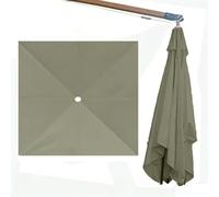 ReplacementUmbrella Canopy 9ft Sune Cover for 2.5m 2.7m Patio Offset UmbrellasFabric for Market Table Backyard Outdoor Use (Taupe)