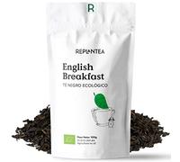 REPLANTEA Organic English Breakfast Tea 100g - Premium Loose Leaf Black Tea - Bold & Traditional Morning Blend - 100% Organic - 50 Cups