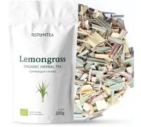 REPLANTEA Organic Lemongrass Tea 200g | Refreshing & Digestive Citrus Infusion | Natural Detox Tea Ingredient | Loose Leaf Cymbopogon Citratus