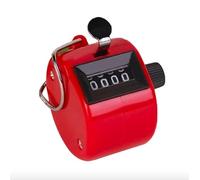 Replax Counter Tally 4 Digit RED Hand Held Clicker for Palm Golf People Counting