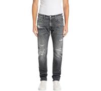 REPLAY Adult M1005 Rocco Jeans, Dark Grey 097, 33W / 30L
