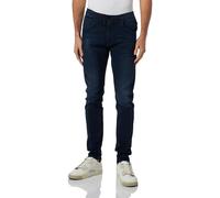 REPLAY Adult M1077 Milano Power Stretch Jeans, Dark Blue 007, 34W / 32L