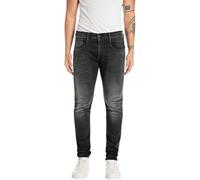 REPLAY Adult M914 Anbass Hyperflex Jeans, Black 098, 31W / 34L
