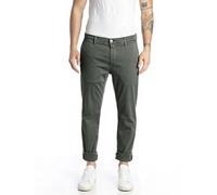 REPLAY Adult M9627 Zeumar Hyperchino Color Xlite Trouser, Military Green 030-1, 38W / 32L
