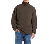 REPLAY Adult UK2520 Aged Sweater, Nut Melange M23, XS