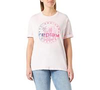 REPLAY Adult W3232 Light Organic Cotton Jersey T-Shirt, Soft Pink 664, M