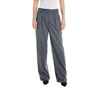 REPLAY Adult W8083 Poly/Wool Stretch Plain Pants, Iron Gray 493, 23