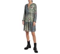 REPLAY Adult W9602 All Over Printed Viscose Marocaine Dress, Multicolor 010, M