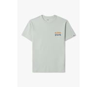REPLAY Aloha State Tshirt Mens Clothing Size: M, Colour: Green Fabric