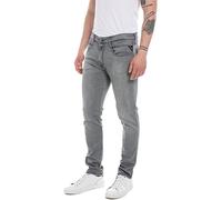 Replay Anbass 10Oz Power Denim Jean In Grey UK 30 - 36