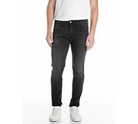 Replay Anbass C-Stretch Slim Fit Jeans- Dark Grey, Dark Grey, Size 38, Inside Leg Regular, Men Dark Grey