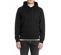 Replay Basics Hoodie, Black, Size L, Men Black