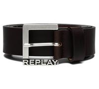 REPLAY belt Leather Belt W85 Brown Cocoa