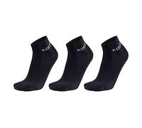 REPLAY C100629-001-N126 LOW CUT Basic Leg Logo 3Prs Banderole Socks Unisex BLACK/CASTLEROCK Size 43/46
