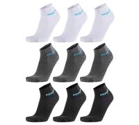 REPLAY C101114-001-N235 LOW CUT Basic Logo 3Prs Banderole Socks Unisex BLACK/D GREY MEL/W/A Size 39/42