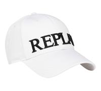Replay Unisex Women's Men's Baseball Cap Made of Cotton, White (Optical White 001), One Size