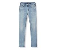 Replay Damen Jeans Luzien Skinny-Fit Hyperflex mit Stretch, Medium Blue 009 (Blau), 24W / 28L