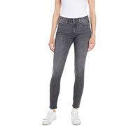 REPLAY Women's WHW689 Luzien Power Stretch Black Jeans, Dark Grey 097-1, 30W / 30L