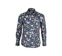 Replay Floral Print Shirt, Navy/multicolour - Medium