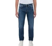 REPLAY Grover Men's Straight Fit Jeans, 007 Dark Blue, 32W x 34L