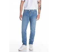 Replay Grover Slim Straight Fit Jeans - Blue, Blue, Size 32, Inside Leg Regular, Men Blue