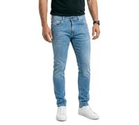 Replay Grover Soft Straight Fit Jeans, Light Blue, Cotton with Stretch, Super Soft Touch Denim (UK, Waist & Inseam, 32, 30)