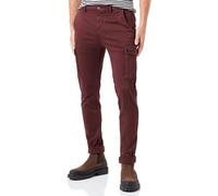 Replay Herren Cargo-Hose Jaan Slim-Fit Hyperflex mit Stretch, Old Wine 377 (Rot), 31W / 32L