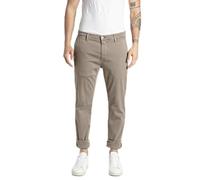REPLAY Herren Chino Zeumar Slim-Fit Hyperflex X-Lite mit Stretch, Braun (Sand 020-1), 30W / 32L