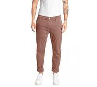 REPLAY Herren Chino Zeumar Slim-Fit Hyperflex X-Lite mit Stretch, Chocolate 778 (Braun), 27W / 32L
