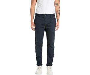 Replay Herren Hose Chino, Night Blue 086 (Blau), 31W / 32L