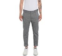 Replay Herren Hose mit Stretch, Blue/Natural White 010 (Grau), 30W / 32L