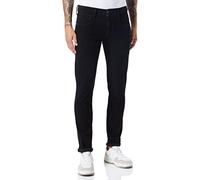 REPLAY Men's M914Y Anbass Garment Dyed Jeans, Black 098-1, 33W / 32L